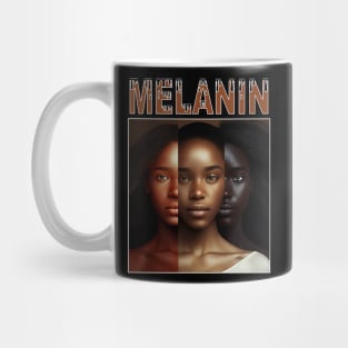 Melanin Shades Afrocentric Women Black Pride Mug